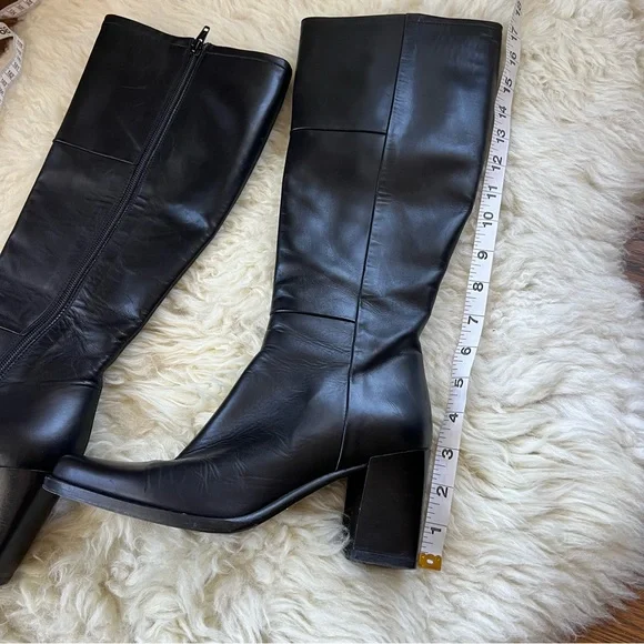 Bally Black Leather Knee-High Boots 6.5 - Picture 8 of 11